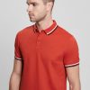 GUESS άνδρες αθλητικό πικέ πόλο vulcan red ενδύματα J46DJ4058