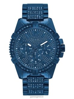 GUESS άνδρες αθλητικό ρολόι πολλαπλών λειτουργιών μπλε αξεσουάρ J46DJ3548