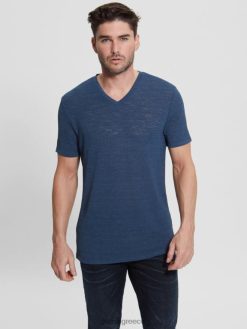 GUESS άνδρες μπλουζάκι γάζας Μπλε του κοβαλτιου ενδύματα J46DJ4062