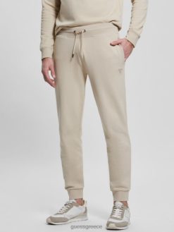 GUESS άνδρες παντελόνι με λογότυπο eco aldwin τσιμέντο ενδύματα J46DJ4012