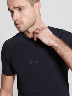 GUESS άνδρες eco βοηθητικό μπλουζάκι μπλε κομψό ενδύματα J46DJ4099