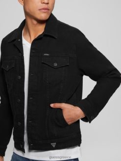 GUESS άνδρες eco dillon μπουφάν πλύση jailbreak ενδύματα J46DJ3951