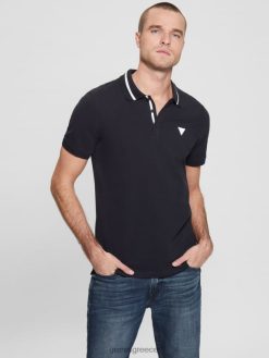 GUESS άνδρες eco lyle polo μπλε κομψό ενδύματα J46DJ4094