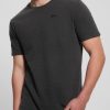 GUESS άνδρες Eco vincent jersey μπλουζάκι με λαιμόκοψη jet black multi ενδύματα J46DJ4030