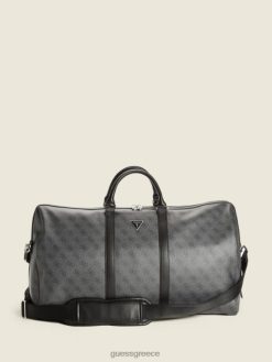 GUESS άνδρες vezzola smart weekender μαύρο φλοράλ στάμπα αξεσουάρ J46DJ3200