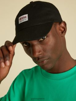 GUESS για άνδρες και γυναίκες αυθεντικά μπαμπά καπέλο μαύρος ενδύματα J46DJ3809