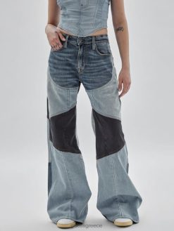 GUESS για άνδρες και γυναίκες αυθεντικά x homeboy ανακυκλωμένο τζιν με φαρδύ πόδι ανακυκλωμένο σκούρο πλύσιμο πολυ ενδύματα J46DJ184