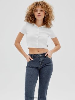 GUESS για άνδρες και γυναίκες αυθεντικά πουλόβερ πόλο καθαρό λευκό ενδύματα J46DJ1353