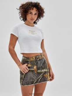 GUESS για άνδρες και γυναίκες αυθεντικό μπλουζάκι με λογότυπο καθαρό λευκό ενδύματα J46DJ1376