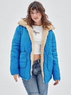 GUESS για άνδρες και γυναίκες αυθεντικά αναστρέψιμο μπουφάν μπισκότα ενδύματα J46DJ1845