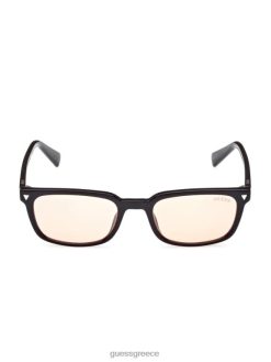 GUESS για άνδρες και γυναίκες αυθεντικά ορθογώνια γυαλιά ηλίου μαύρος αξεσουάρ J46DJ3740