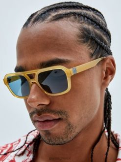 GUESS για άνδρες και γυναίκες γνήσια γυαλιά ηλίου aviator γυαλιστερό μπεζ/καφέ αξεσουάρ J46DJ3746