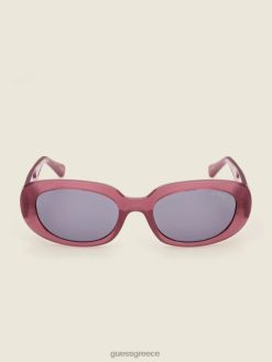 GUESS για άνδρες και γυναίκες γνήσια στρογγυλά γυαλιά ηλίου ροζ αξεσουάρ J46DJ3686