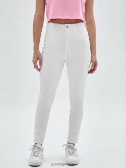 GUESS για άνδρες και γυναίκες πρωτότυπο κιτ στενά τζιν πήγαινε εκρού πλύσιμο ενδύματα J46DJ205