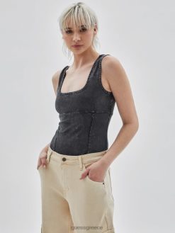 GUESS για άνδρες και γυναίκες πρωτότυπο κορμάκι jet black multi ενδύματα J46DJ1188