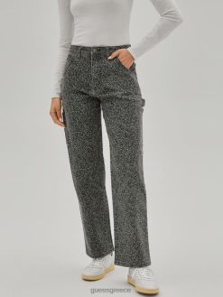 GUESS για άνδρες και γυναίκες πρωτότυπα σύνθεση στάμπα τζιν ξυλουργός ραβδί μπαμπού ενδύματα J46DJ130