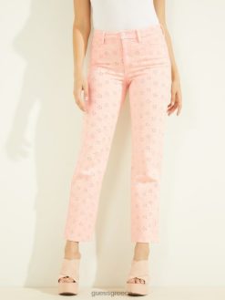 GUESS γυναίκες 1981 ίσιο τζιν παντελόνι ροδάκινο της Φλωριδάδας ενδύματα J46DJ249