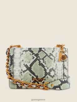 GUESS γυναίκες abey python crossbody θαλάσσιο σπρέι σακούλες J46DJ3326