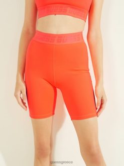 GUESS γυναίκες aileen biker σορτς πορτοκαλί ύφαλο ενδύματα J46DJ2383