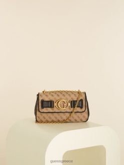 GUESS γυναίκες avian convertible crossbody μαύρος σακούλες J46DJ2973