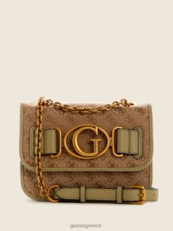 GUESS γυναίκες aviana μικρό μετατρέψιμο χιαστί latte/celadon σακούλες J46DJ2933