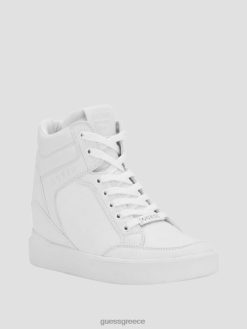 GUESS γυναίκες blairin sneakers με λογότυπο με σφήνα λευκό γκράφιτι είδη υπόδησης J46DJ3345
