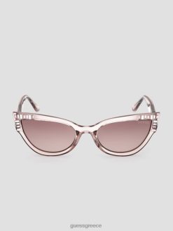GUESS γυναίκες cateye πλαστικά πέτρινα γυαλιά ηλίου γυμνός αξεσουάρ J46DJ3653