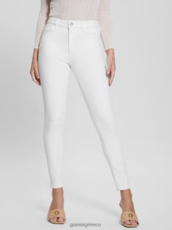 GUESS γυναίκες άλφα ψηλό στενό τζιν καθαρό λευκό ενδύματα J46DJ104