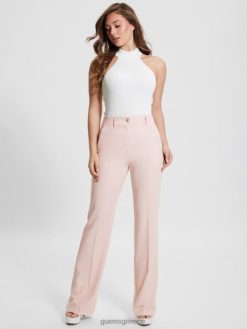 GUESS γυναίκες ίσιο παντελόνι eco carla κουκλίτσα ροζ ενδύματα J46DJ2008