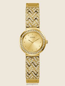 GUESS γυναίκες αναλογικό ρολόι χρυσός αξεσουάρ J46DJ3621