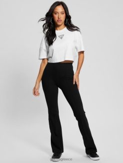 GUESS γυναίκες αστέρια στρας με λογότυπο μπλουζάκι καθαρό λευκό ενδύματα J46DJ963