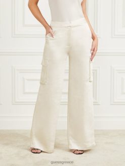 GUESS γυναίκες βέρα παντελόνι χλωμό μαργαριτάρι πολυ ενδύματα J46DJ2063