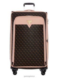 GUESS γυναίκες βαλίτσα olson spinner καφέ σακούλες J46DJ3229