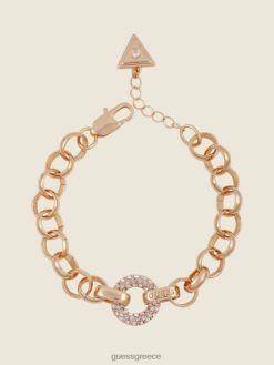 GUESS γυναίκες βραχιόλι με αλυσίδα από κρύσταλλο χρυσός αξεσουάρ J46DJ3941