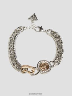 GUESS γυναίκες βραχιόλι link quattro g multi πράσινο ροζ λευκό αξεσουάρ J46DJ3847