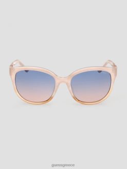 GUESS γυναίκες γαλακτώδη πλαστικά γυαλιά ηλίου cat-eye κοκκινίζω αξεσουάρ J46DJ3749