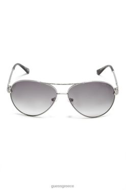 GUESS γυναίκες γυαλιά ηλίου catherine rhinestone aviator κτύπησε πλύσιμο αξεσουάρ J46DJ3701