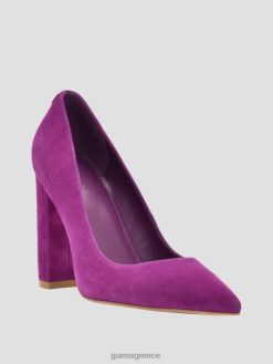 GUESS γυναίκες γόβες από δέρμα abagail βαθύ ροζ είδη υπόδησης J46DJ3436