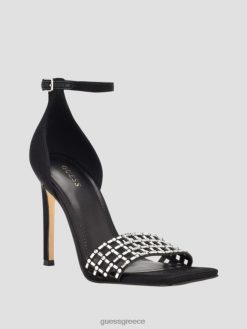 GUESS γυναίκες γόβες με τιράντες κλουβί στρας ιστιοπλοΐας μαύρος είδη υπόδησης J46DJ3492