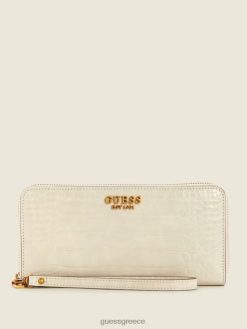 GUESS γυναίκες δάφνη μεγάλο πορτοφόλι με φερμουάρ brun/αιγυπτιακό καφέ σακούλες J46DJ3157