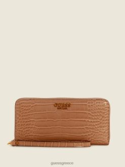 GUESS γυναίκες δάφνη μεγάλο πορτοφόλι με φερμουάρ camo σακούλες J46DJ3159