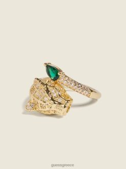 GUESS γυναίκες δαχτυλίδι πάνθηρας μονό χρυσός αξεσουάρ J46DJ3922