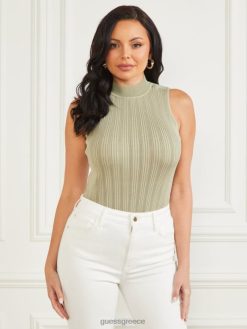 GUESS γυναίκες δεξαμενή με ψηλό λαιμό zoe κήπος με φασκόμηλο ενδύματα J46DJ1057