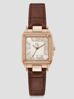 GUESS γυναίκες δερμάτινο αναλογικό ρολόι gc καφέ αξεσουάρ J46DJ3626