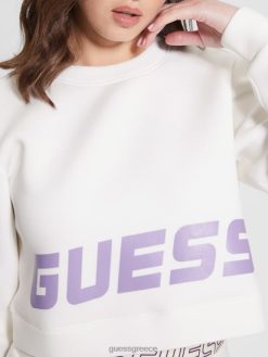 GUESS γυναίκες ενεργό φούτερ με πλέξη eco aletha ωκεάνιο αλάτι ενδύματα J46DJ2465