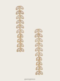 GUESS γυναίκες Επιχρυσωμένο σκουλαρίκι από κρύσταλλο 14 καρατίων ασήμι χρυσός αξεσουάρ J46DJ3879