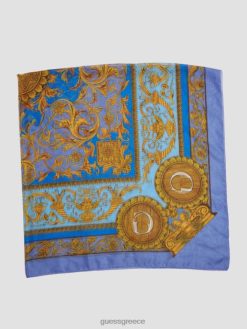 GUESS γυναίκες ερύν διάφανο μεταξωτό κασκόλ μπλε σκόνη αξεσουάρ J46DJ3783