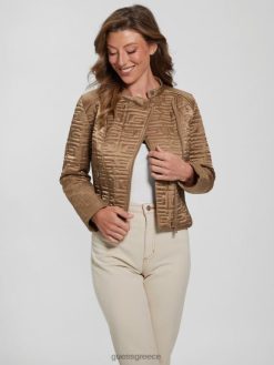 GUESS γυναίκες θαλάσσιο καπιτονέ σακάκι υγρή άμμος πολυ ενδύματα J46DJ1983