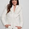 GUESS γυναίκες καπιτονέ τζάκετ eco oxana καθαρό λευκό ενδύματα J46DJ1964