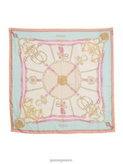 GUESS γυναίκες κασκόλ διάφανο κασκόλ κοράλλι αξεσουάρ J46DJ3796